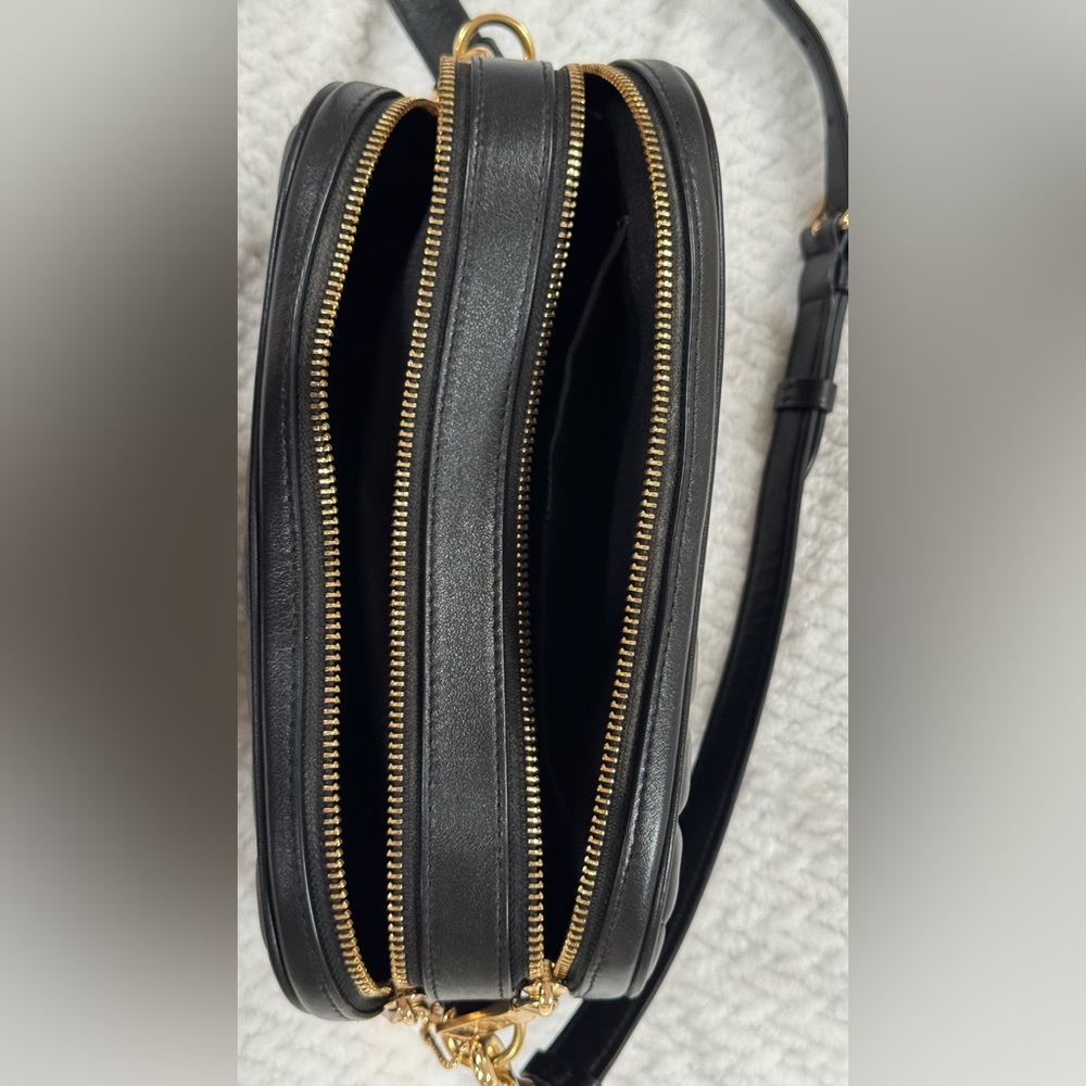 Coach Jes Quilted Crossbody, Black with gold hardware - Picture 8 of 11